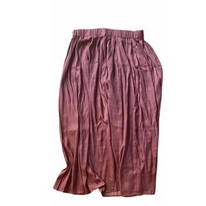 H&M silk midi skirt